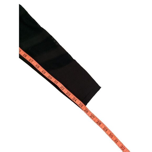 Nwt High Waisted Semi Sheer Strappy Leggings With Pockets Sexy Athletic Sporty L - Picture 9 of 9